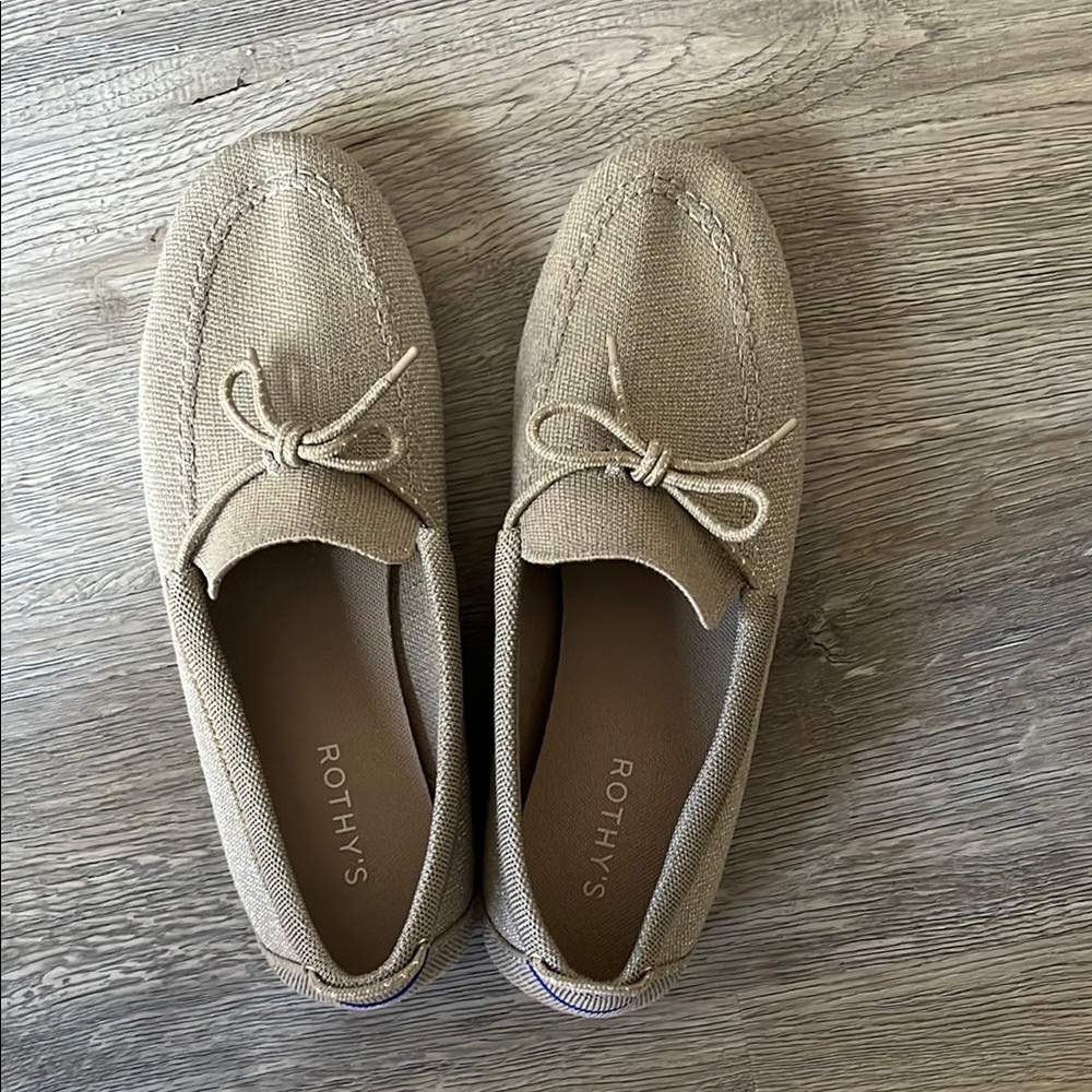 Rothy's Women’s Boat Shoe in Shimmery Shell